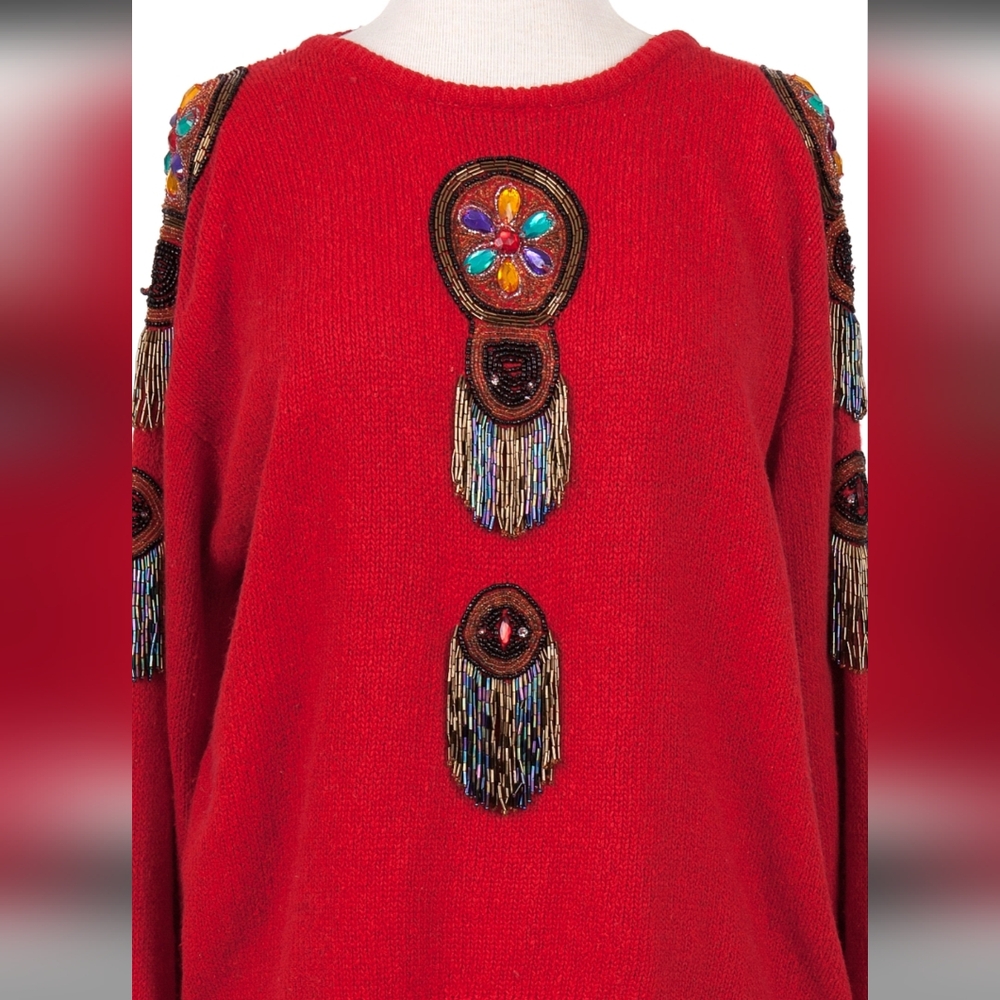 Vintage De Rotchild  silk angora women's sweater size large